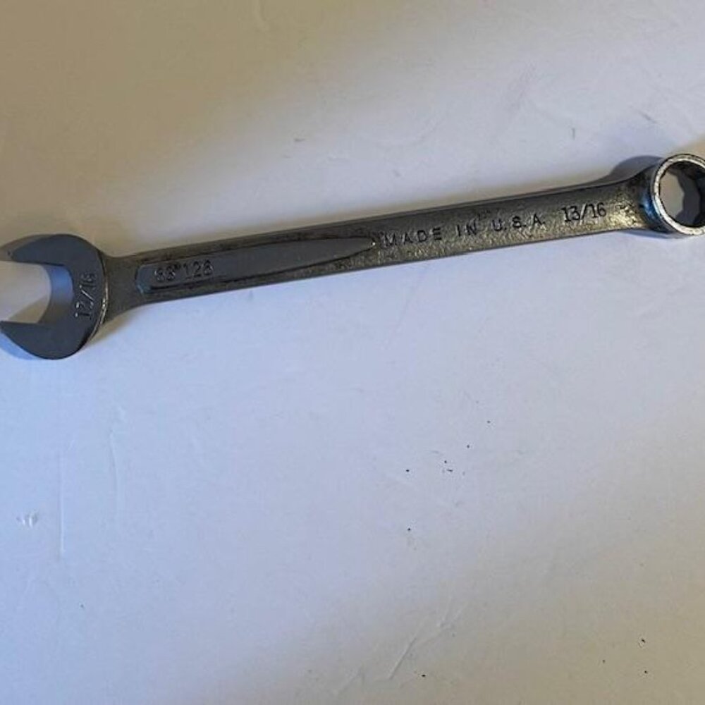 VINTAGE Easco USA 13/16" Combination Wrench 12 Point Model 63126 USA SAE